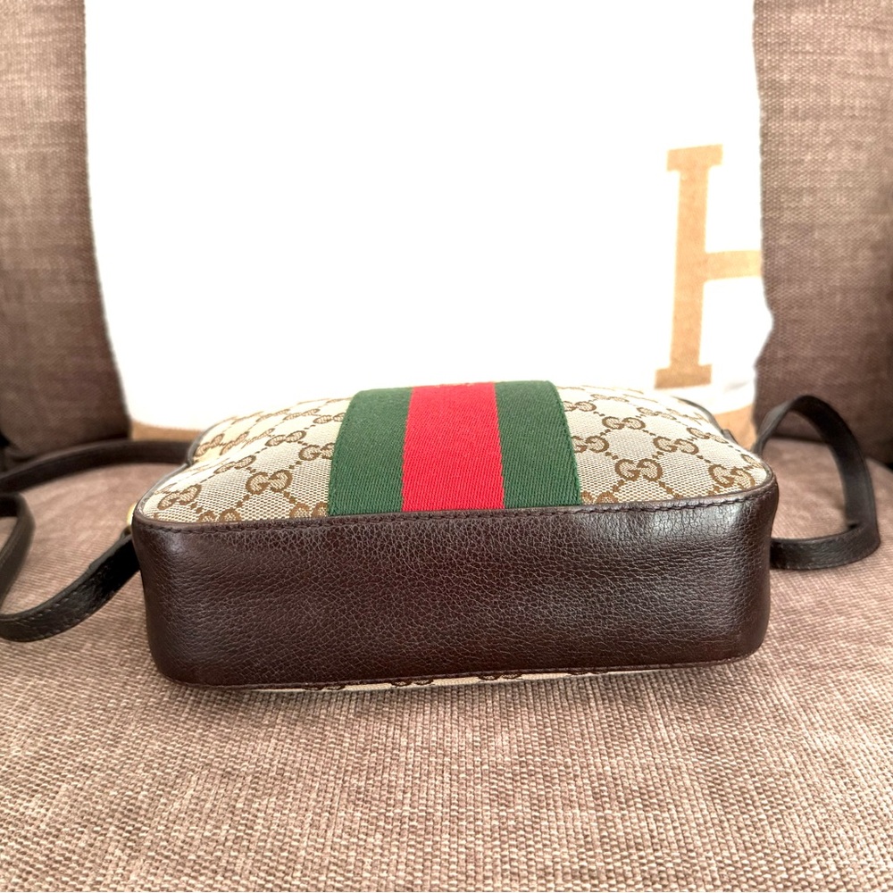Authentic Gucci GG Supreme Monogram Web Webby Bee Shoulder Crossbody bag - Picture 11 of 16